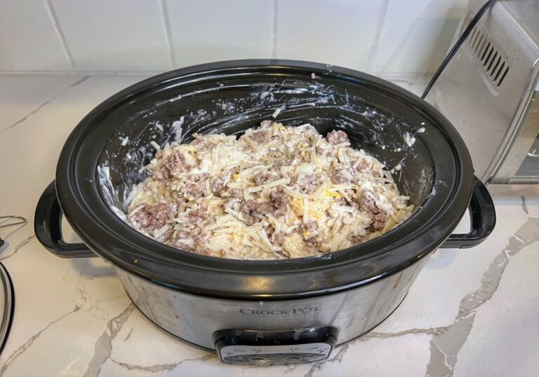 Crockpot Hamburger Hashbrown Casserole (Hamburger Hash) Fun Family Meals