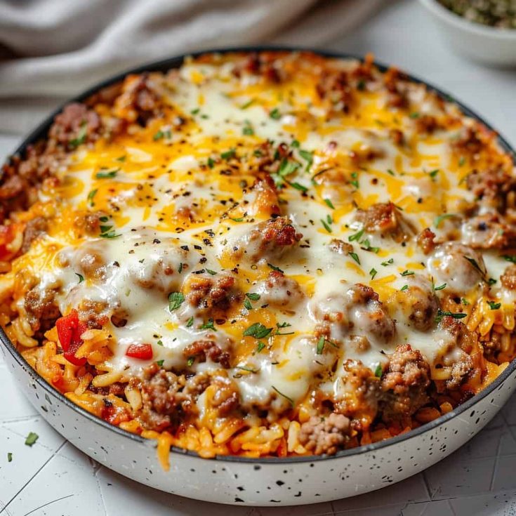 Image for Ground Sausage and Rice Skillet