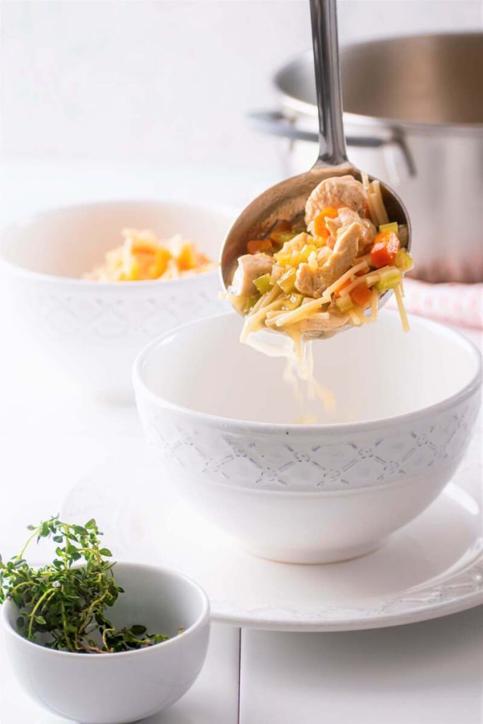 spoonful of san marino fideo soup
